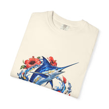 Hibiscus Glitch Swordfish Graphic Tee