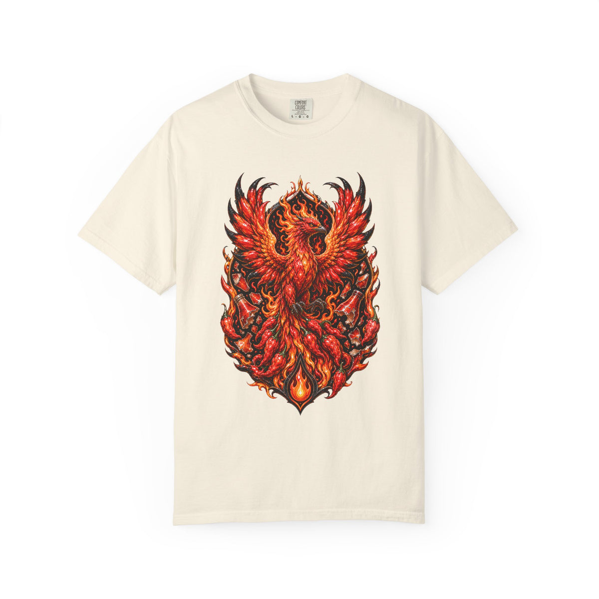 Ghost Pepper Phoenix Fire Crest T-Shirt Graphic