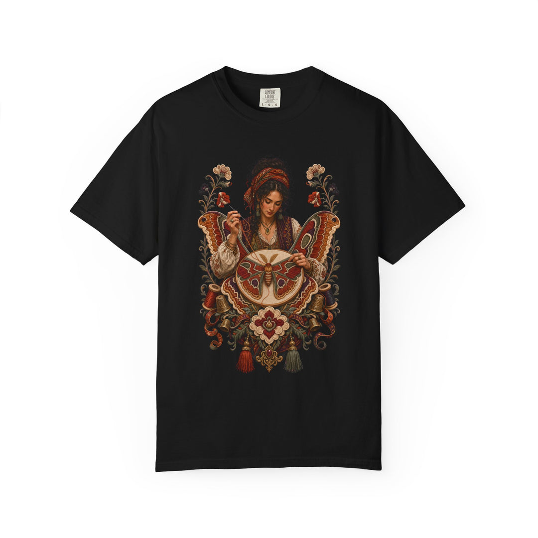 Atlas Moth Embroiderer Folk Maximalist Graphic Tee