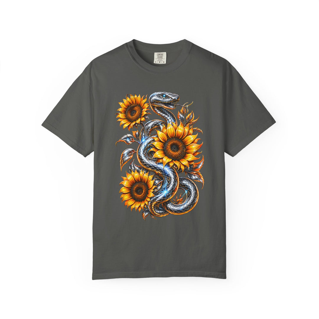 Chrome Sunflower Serpent Graphic Tee
