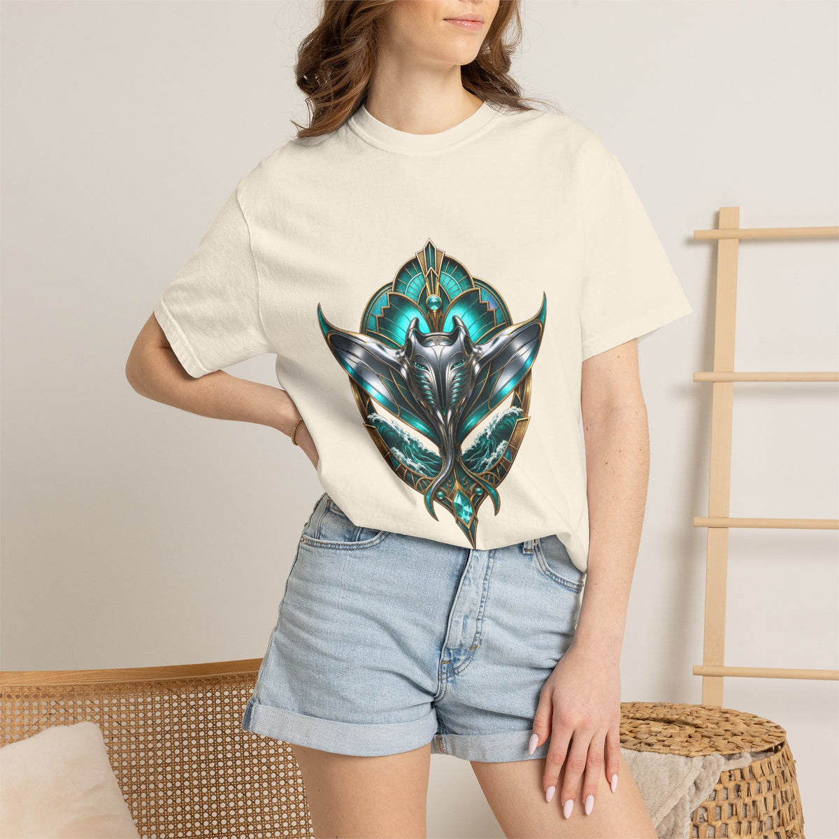 Neo Deco Manta Guardian T-Shirt Graphic
