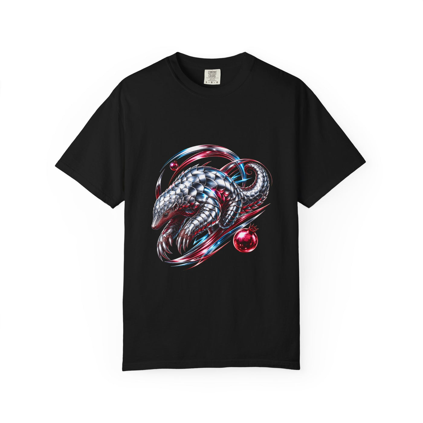 Chrome Pomegranate Pangolin Graphic Tee
