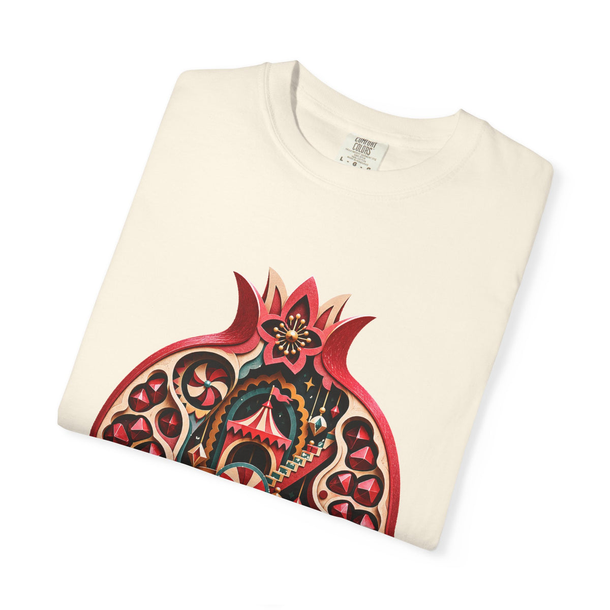 Paper Cut Funhouse Pomegranate T-Shirt Graphic