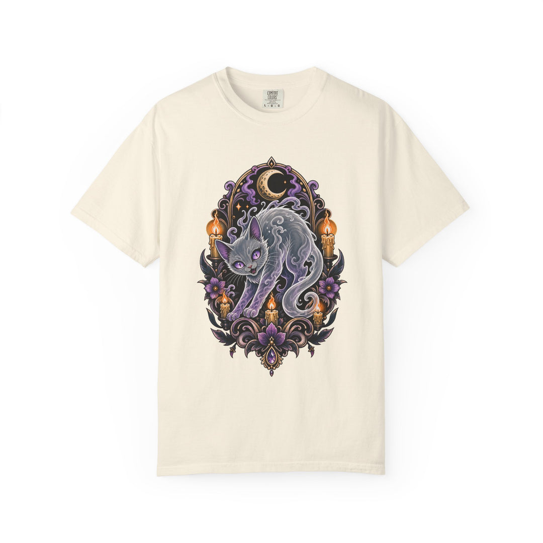Ghost Cat Tattoo Flash T-Shirt Graphic