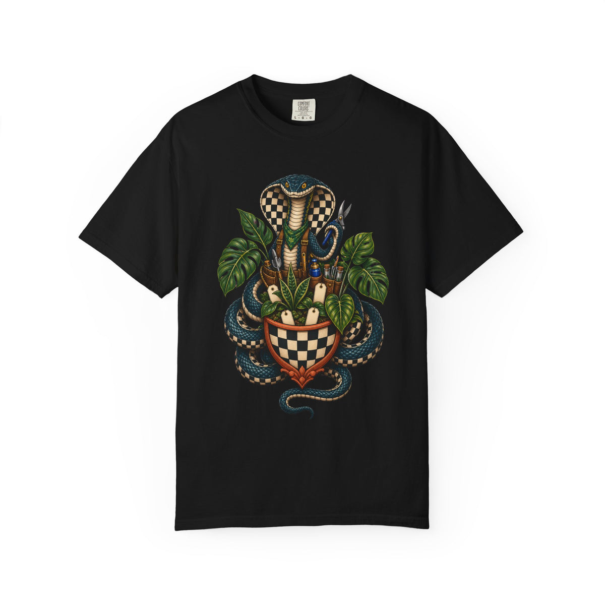 Checkerboard Cobra Botanist Graphic Tee