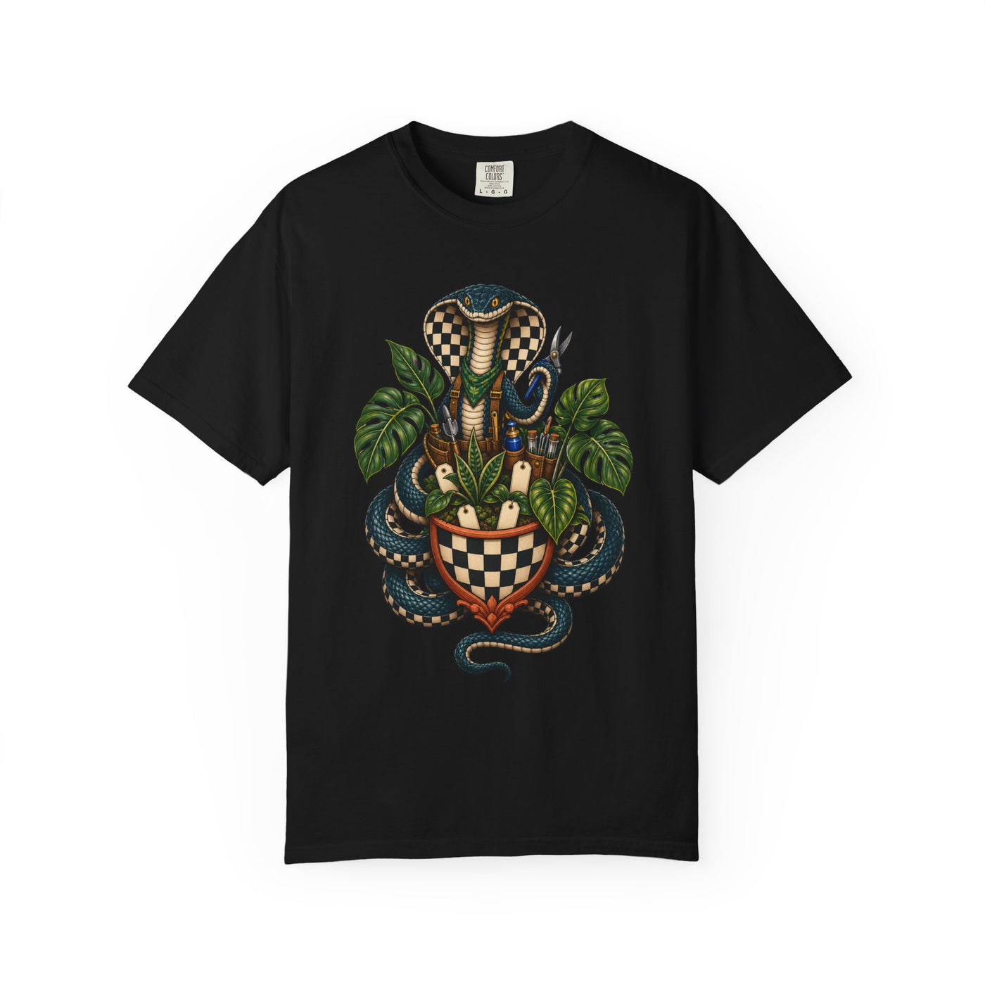 Checkerboard Cobra Botanist Graphic Tee