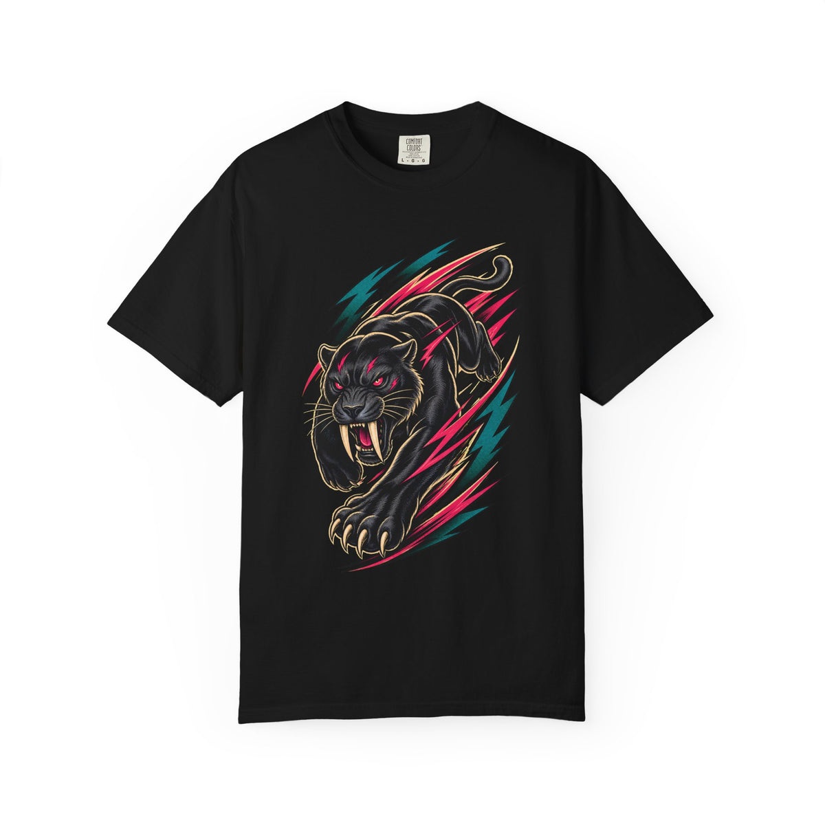 Retro Sport Saber Panther T-Shirt Graphic