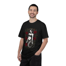Gothic Mermaid Rose Frame T-Shirt Graphic