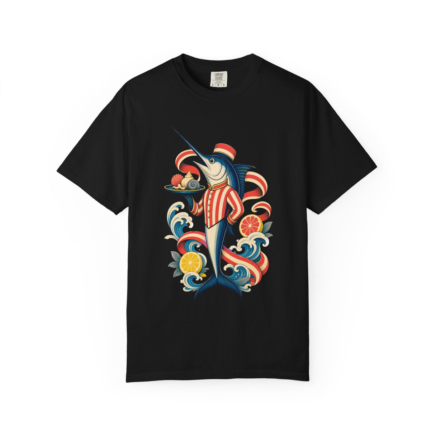 Cabana Stripe Swordfish Graphic Tee