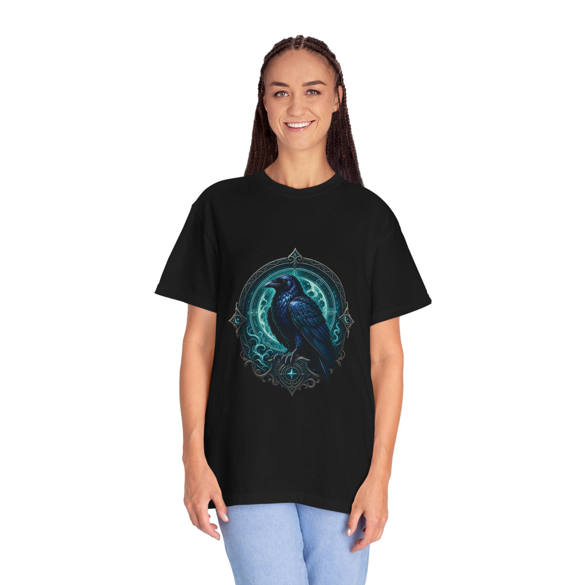 Arcane Raven Moon Crest T-Shirt Graphic