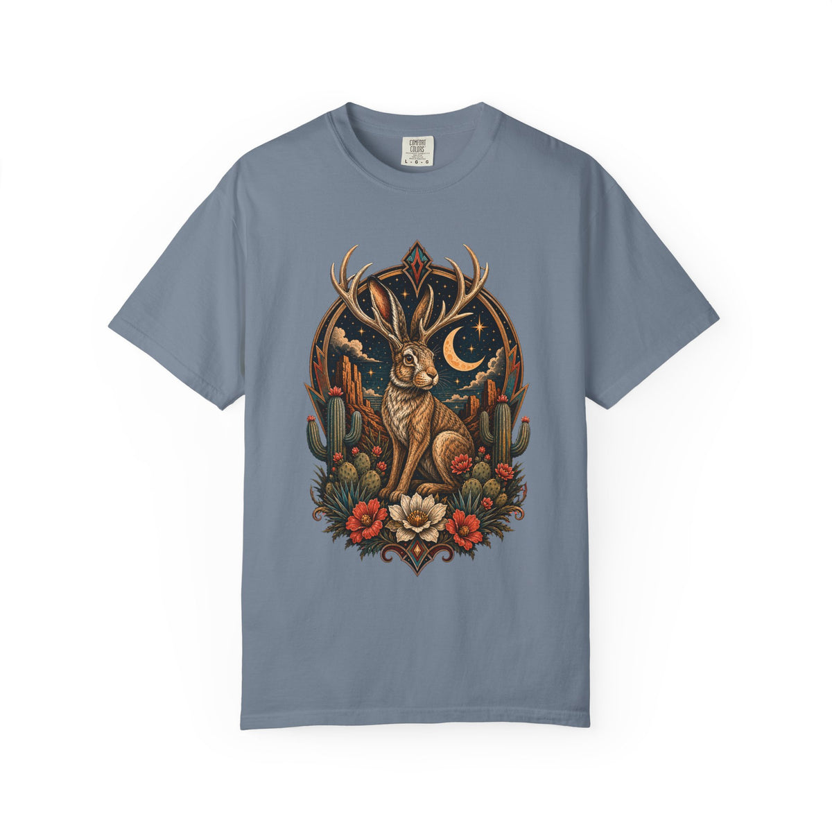 Desert Jackalope Western Gothic T-Shirt Graphic