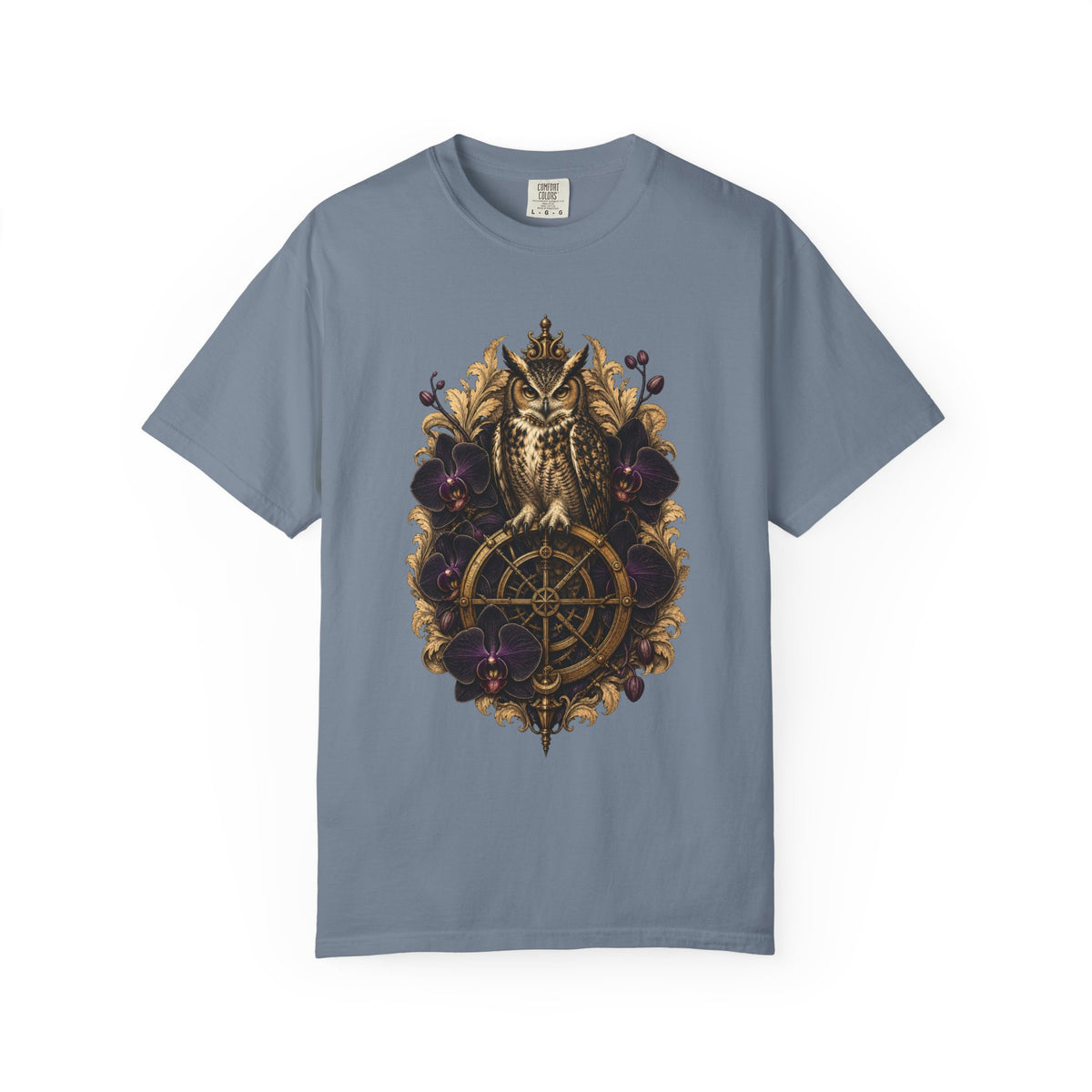 Dark Academia Orchid Owl Graphic Tee