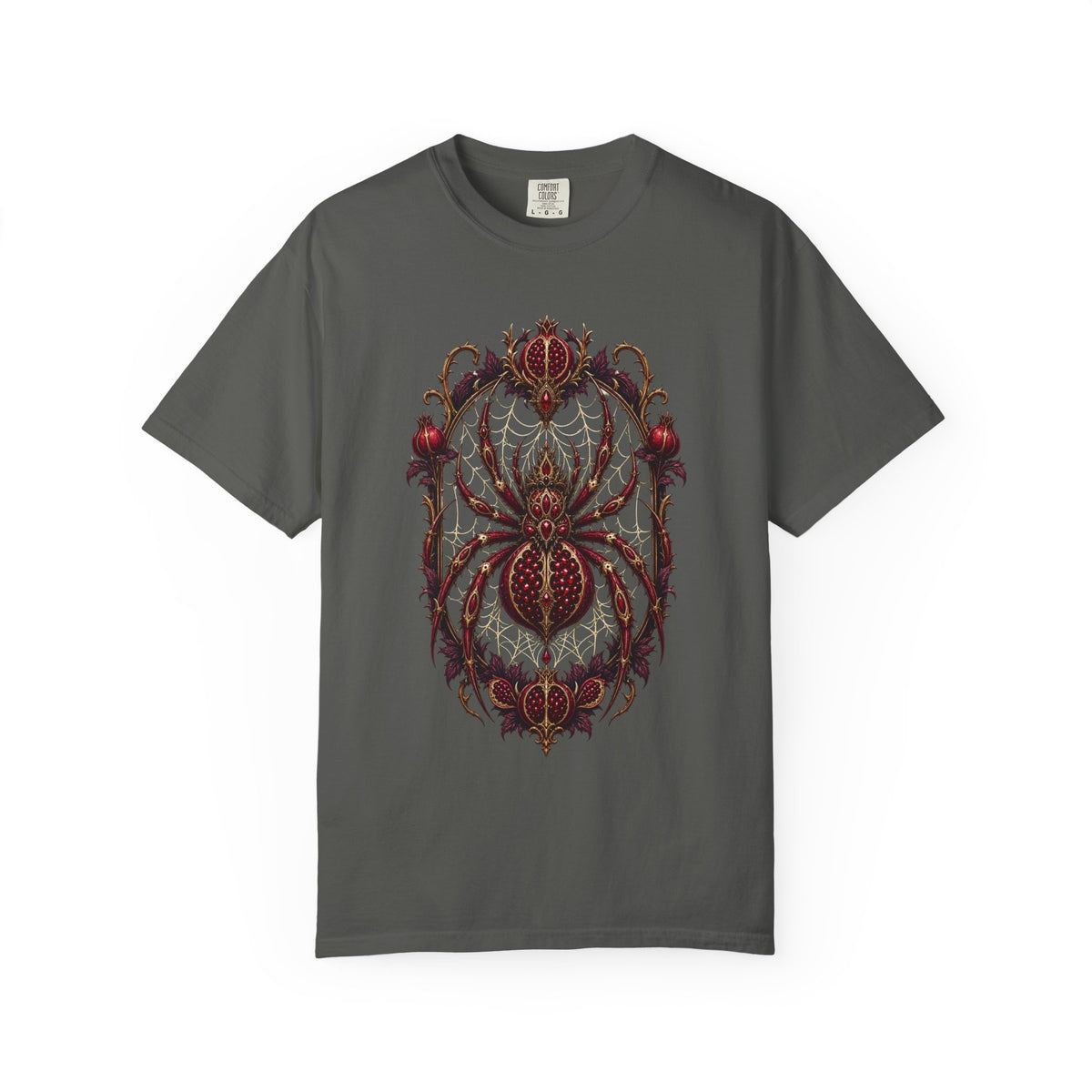Gothic Pomegranate Spider Graphic Tee
