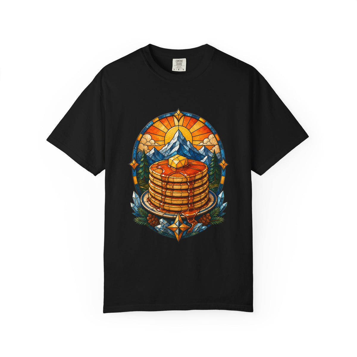 Stained Glass Alpine Pancake Relic T-Shirt Graphic