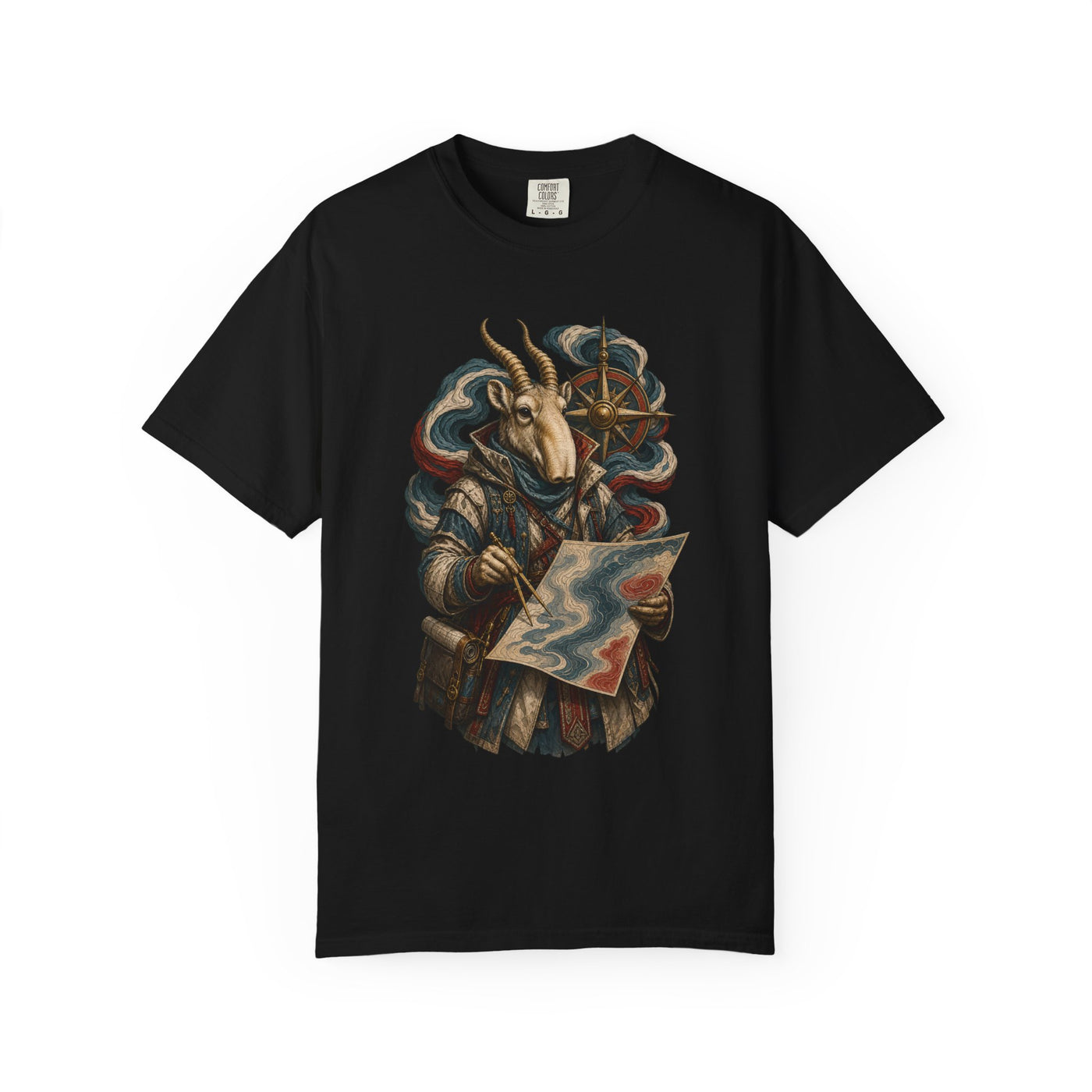 Saiga Storm Cartographer Mystic Outlands Graphic Tee