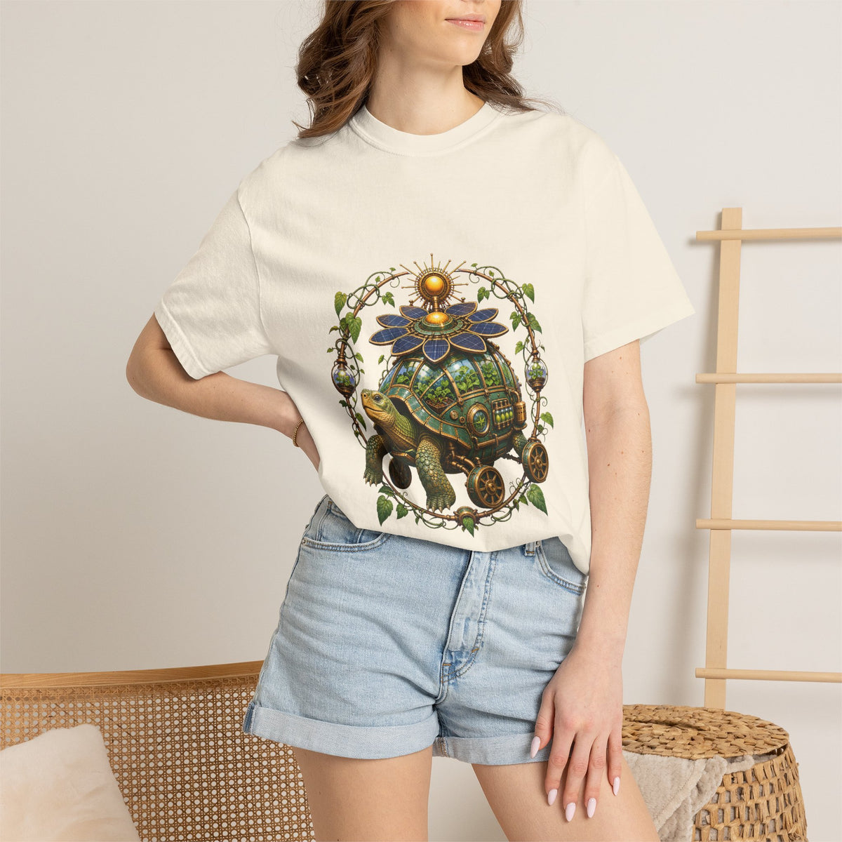 Solarpunk Tortoise Rover Graphic Tee