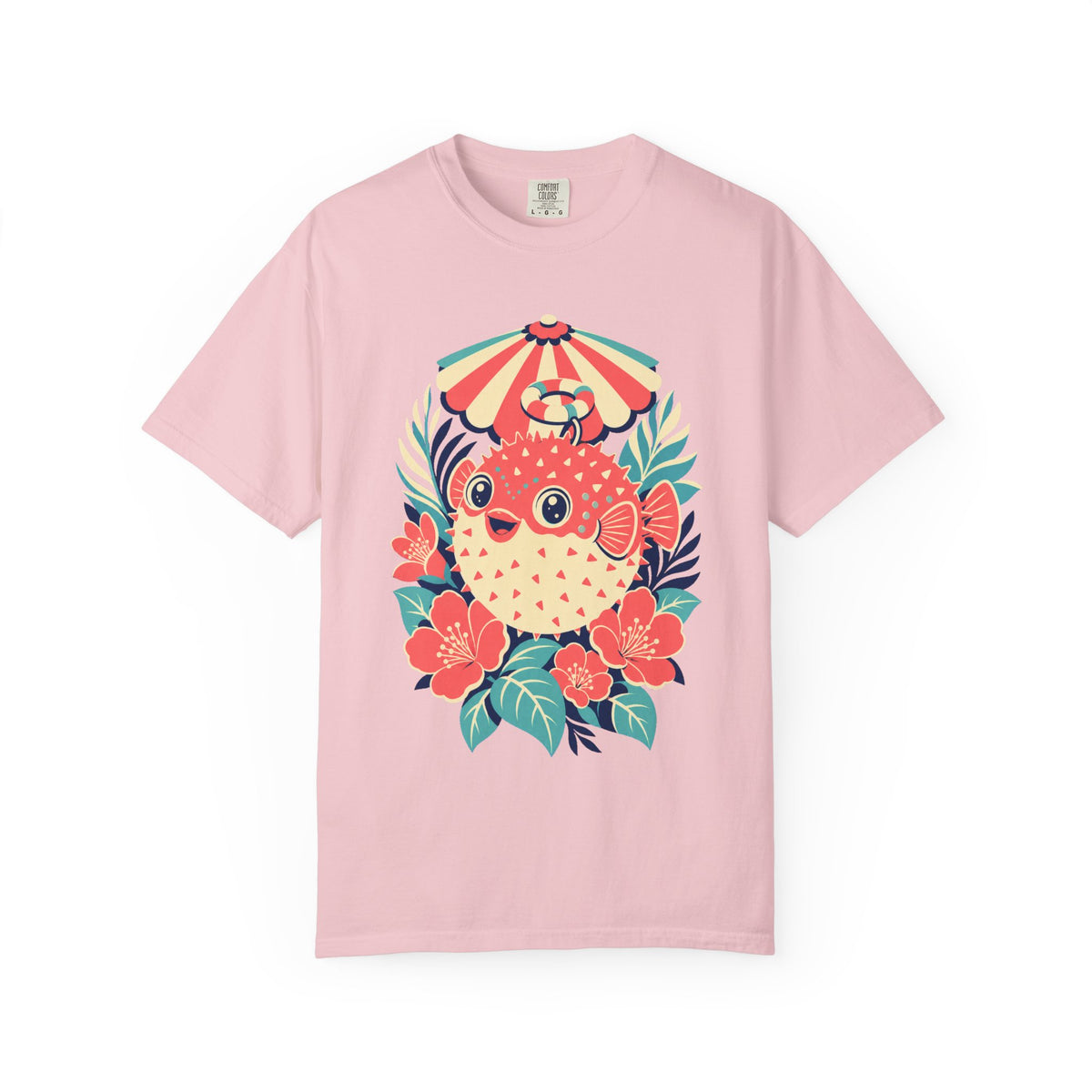 Cabana Guava Pufferfish Graphic Tee