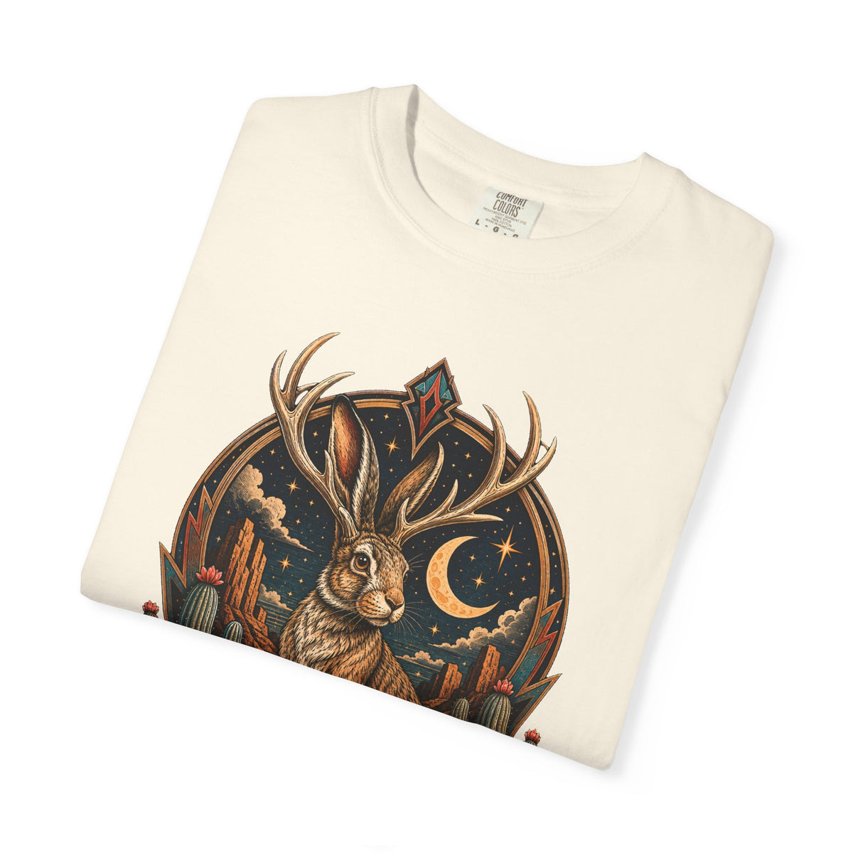 Desert Jackalope Moon Graphic T-Shirt