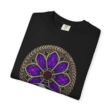 Rose Window Burnout Gothic Muscle Car Graphic Tee