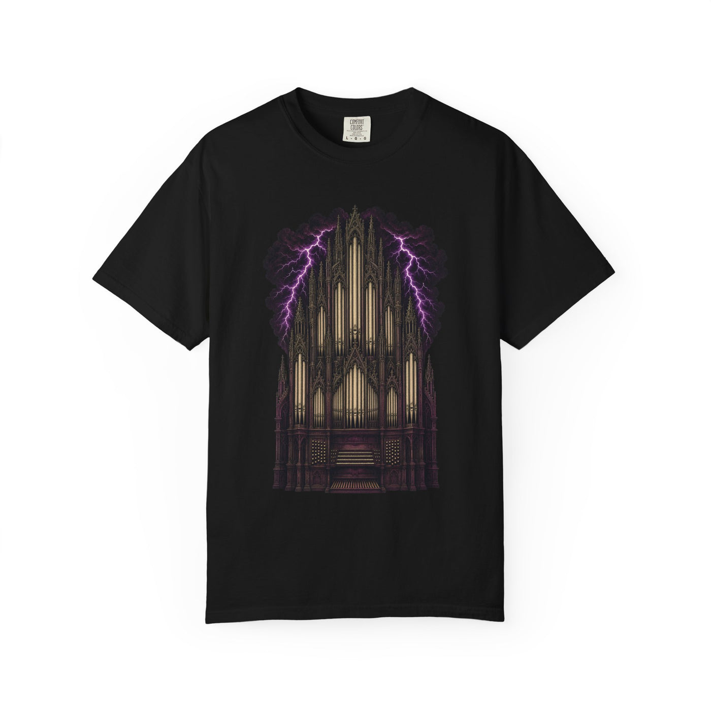 Cathedral Pipe Organ Storm Graphic Tee