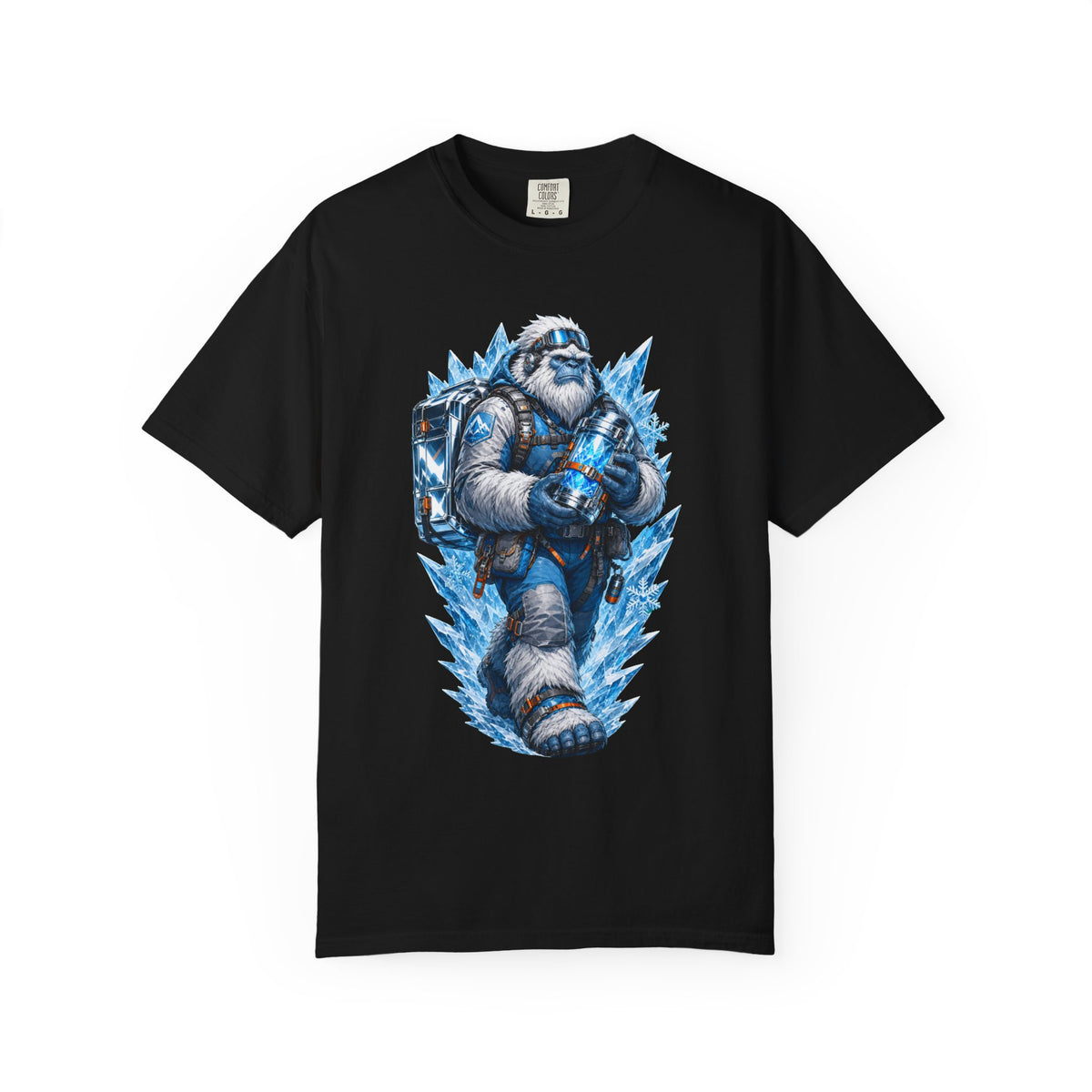 Glacier Yeti Courier Screenprint T-Shirt Graphic
