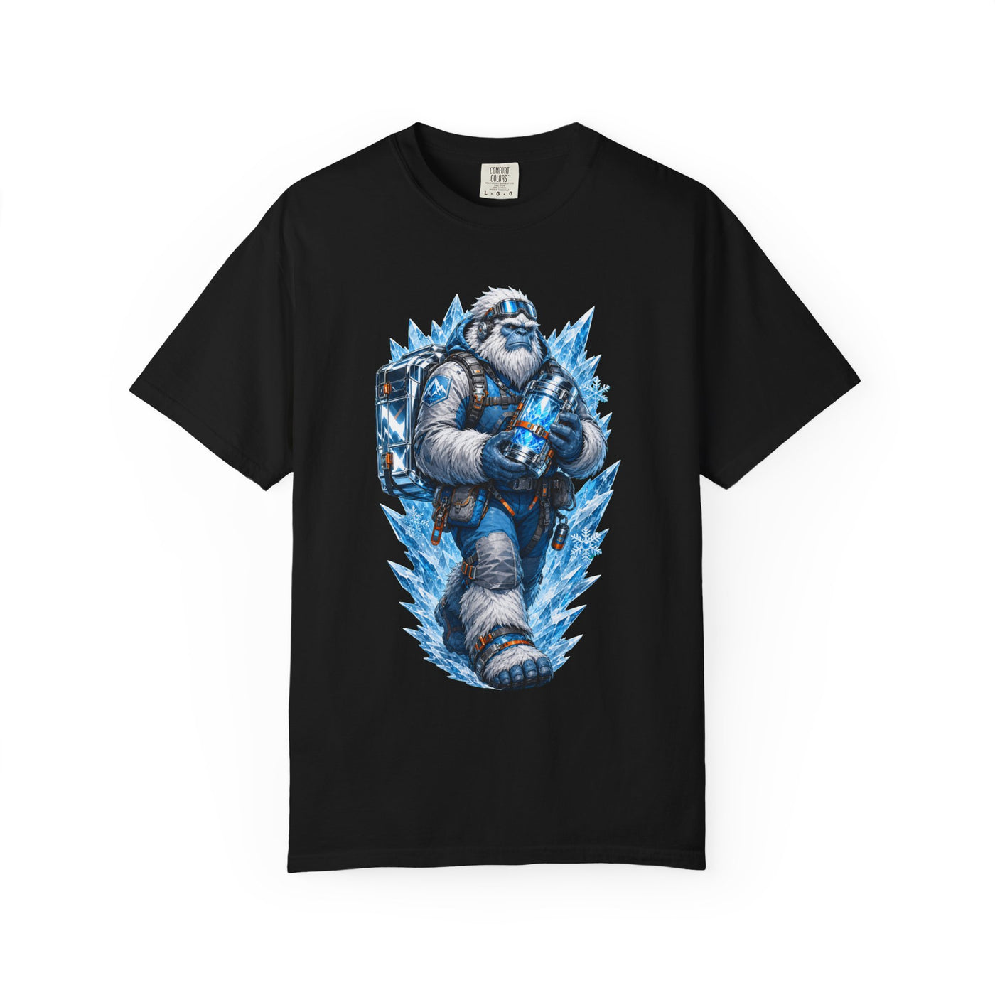 Glacier Yeti Courier Screenprint T-Shirt Graphic