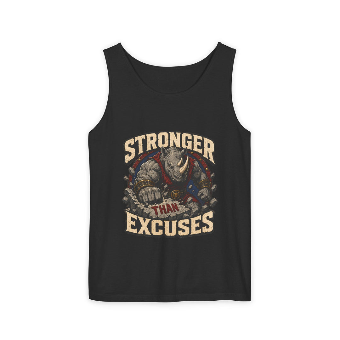 Stronger Than Excuses Rhino Workout Tank