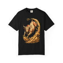 Duststorm Rodeo Bull Woodcut Graphic Tee