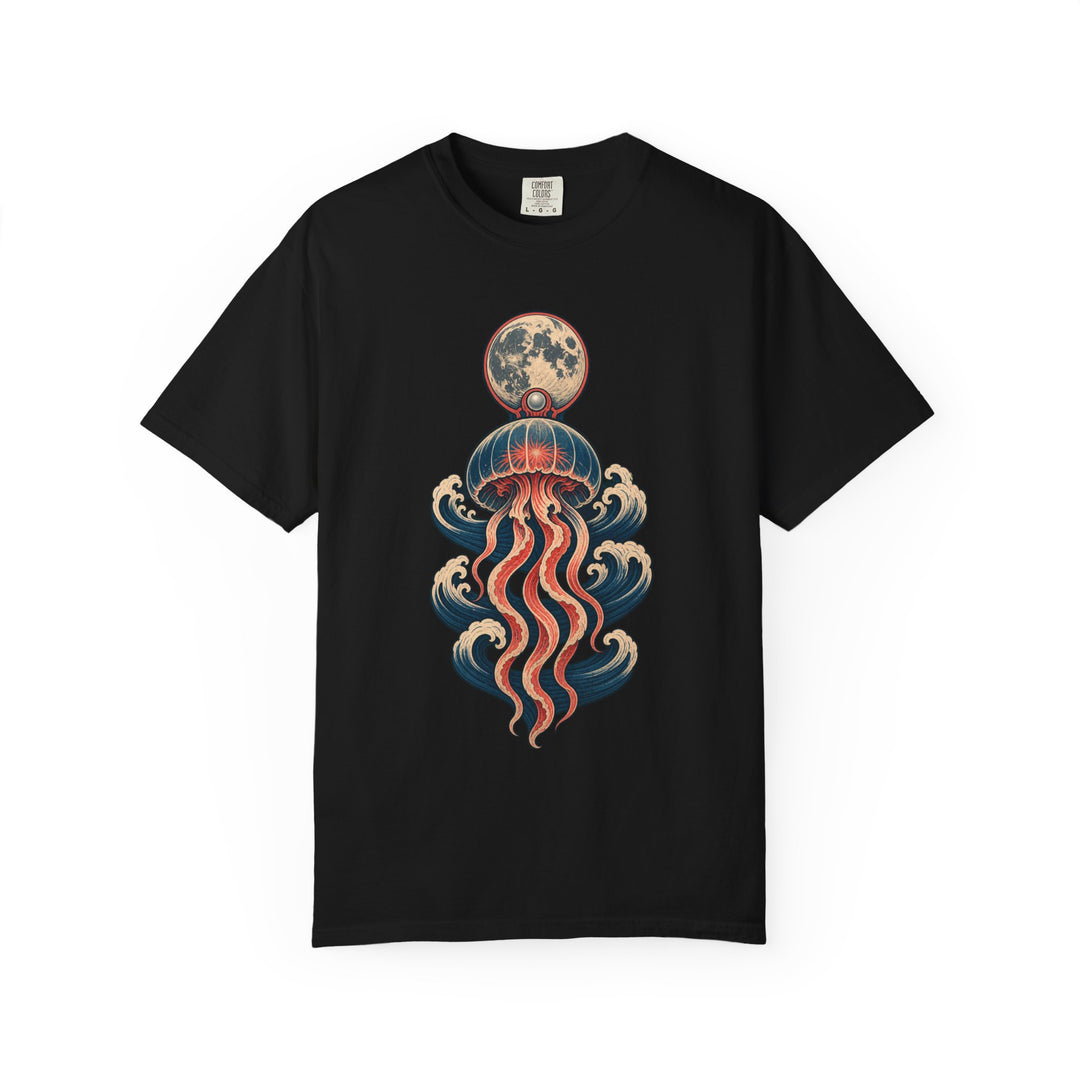Mooncurrent Jellyfish Woodblock Graphic Tee