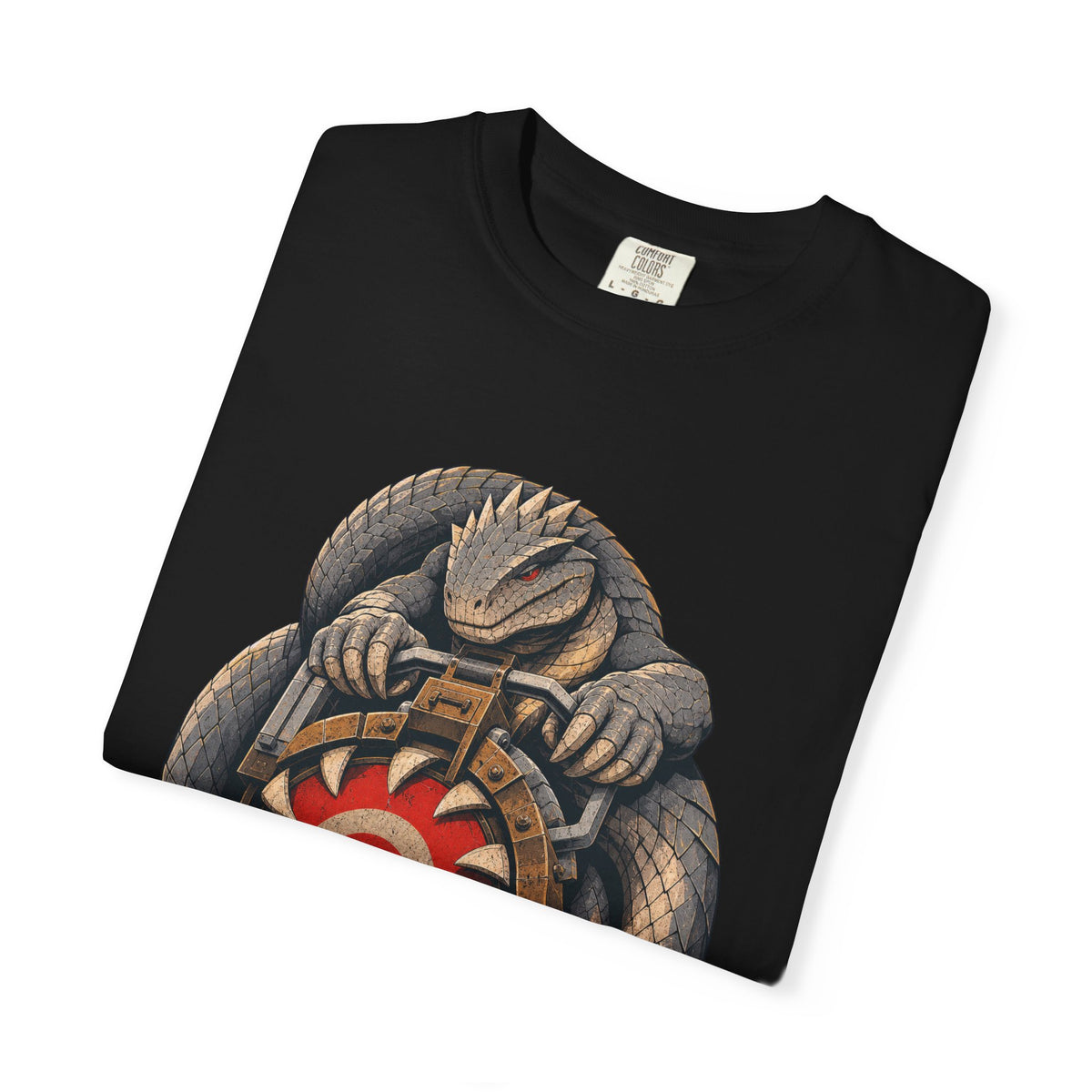 Basilisk Road Crew Brutalist Mythic Industrial Graphic Tee