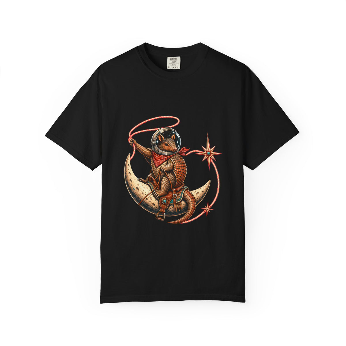 Neon Rodeo Armadillo Astronaut Graphic Tee
