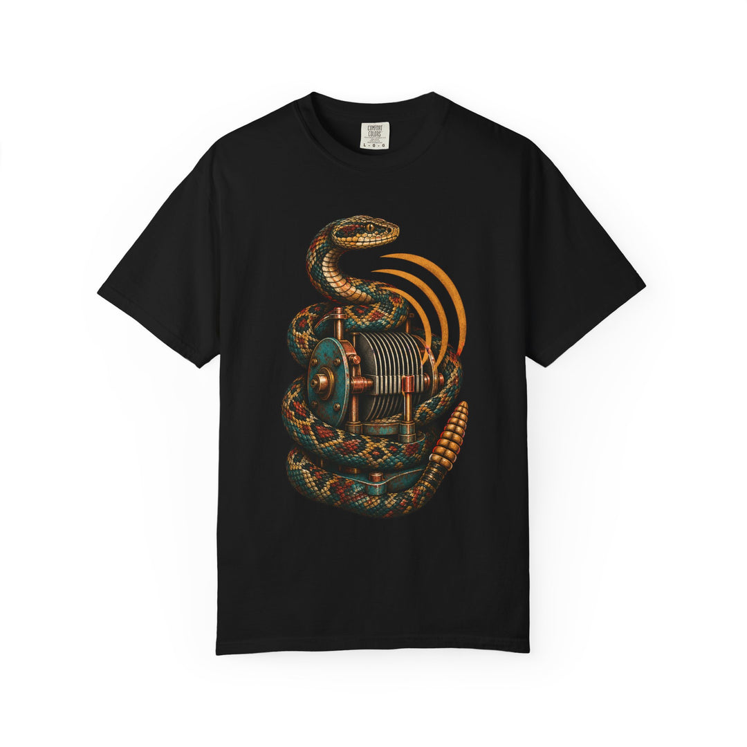 Rattlesnake Radio Coil Analog Western Graphic Tee