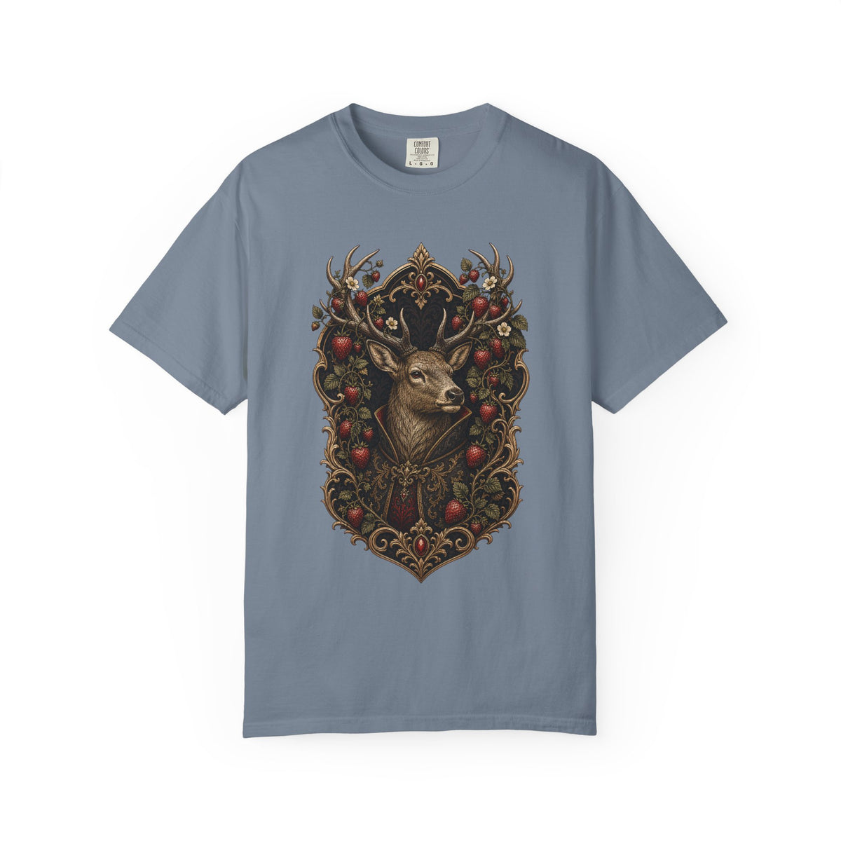 Gothic Strawberry Stag Graphic Tee