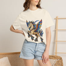 Stained Glass Roller Skate Pegasus T-Shirt Graphic