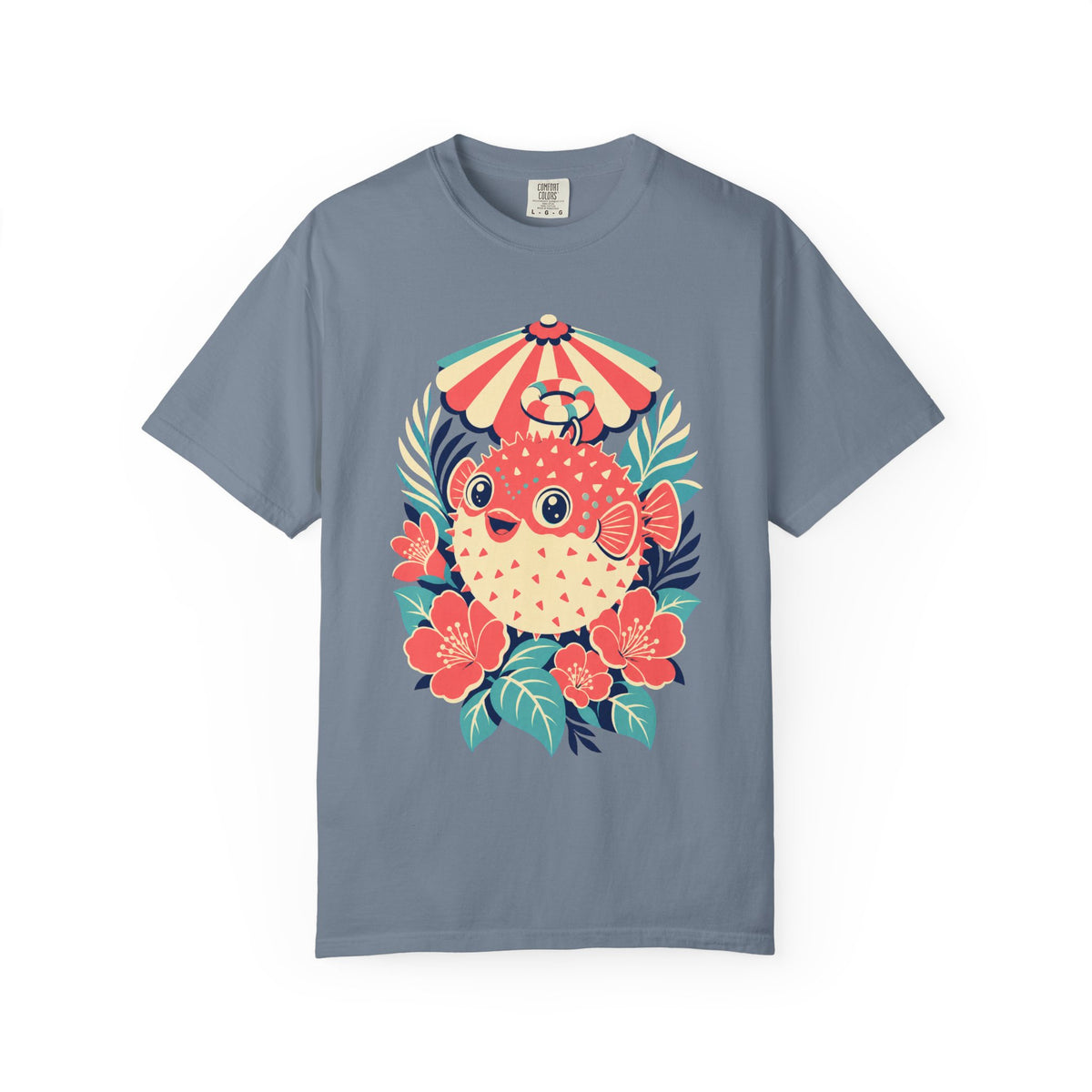 Cabana Guava Pufferfish Graphic Tee