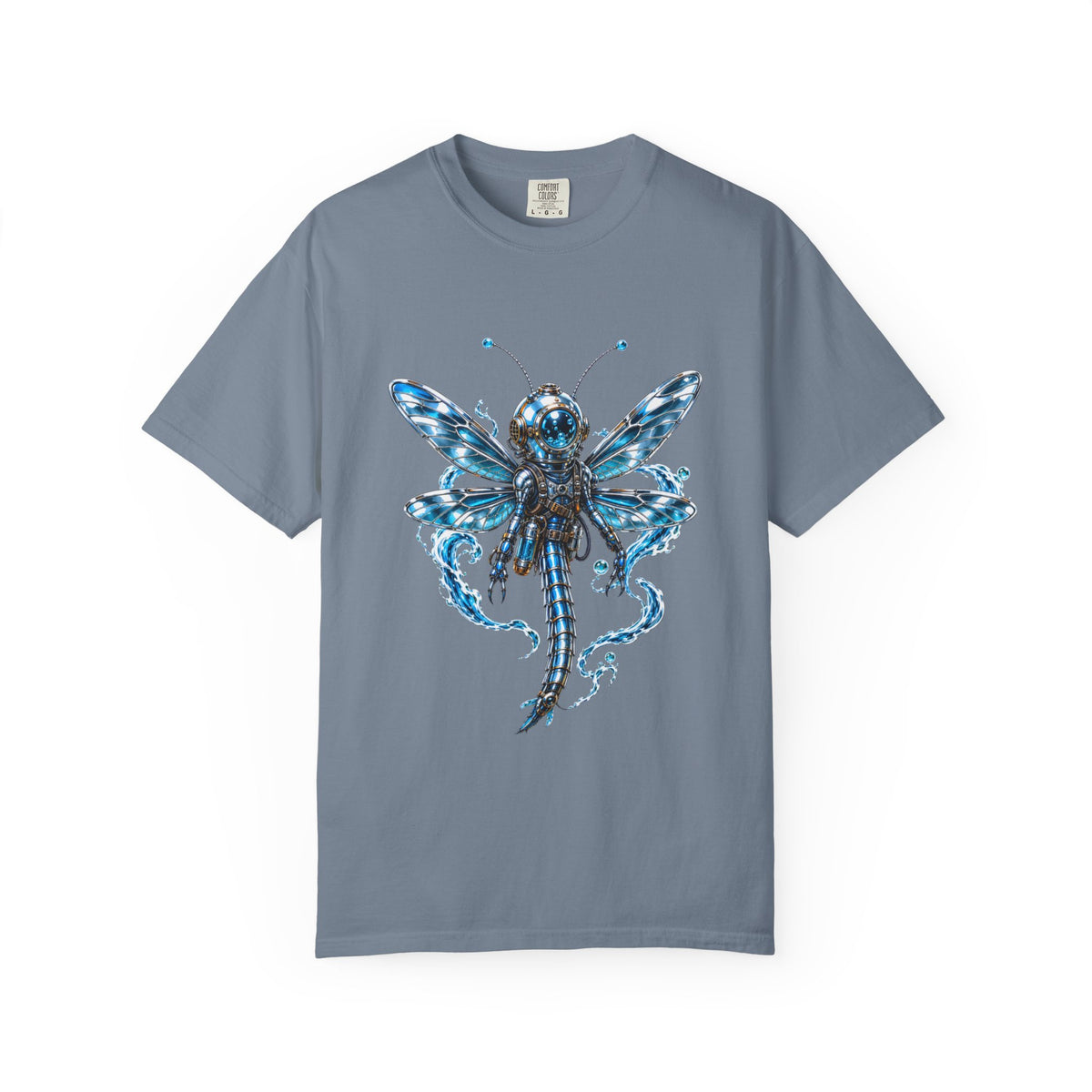 Cerulean Chrome Dragonfly Diver Graphic Tee