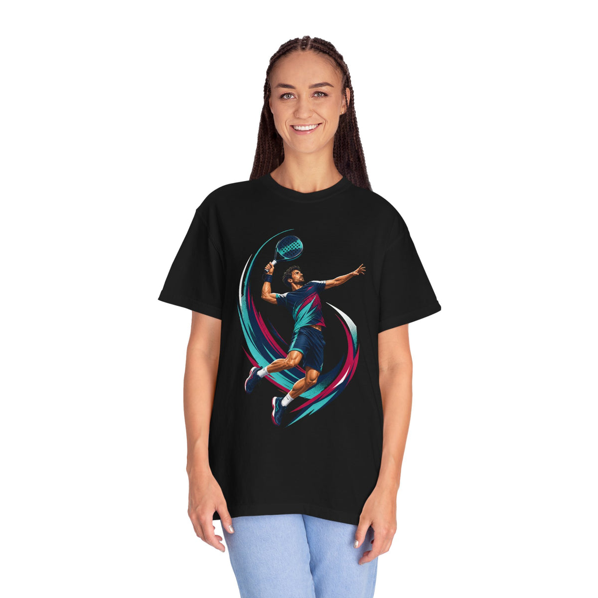 Glass Court Padel Smash Graphic Tee