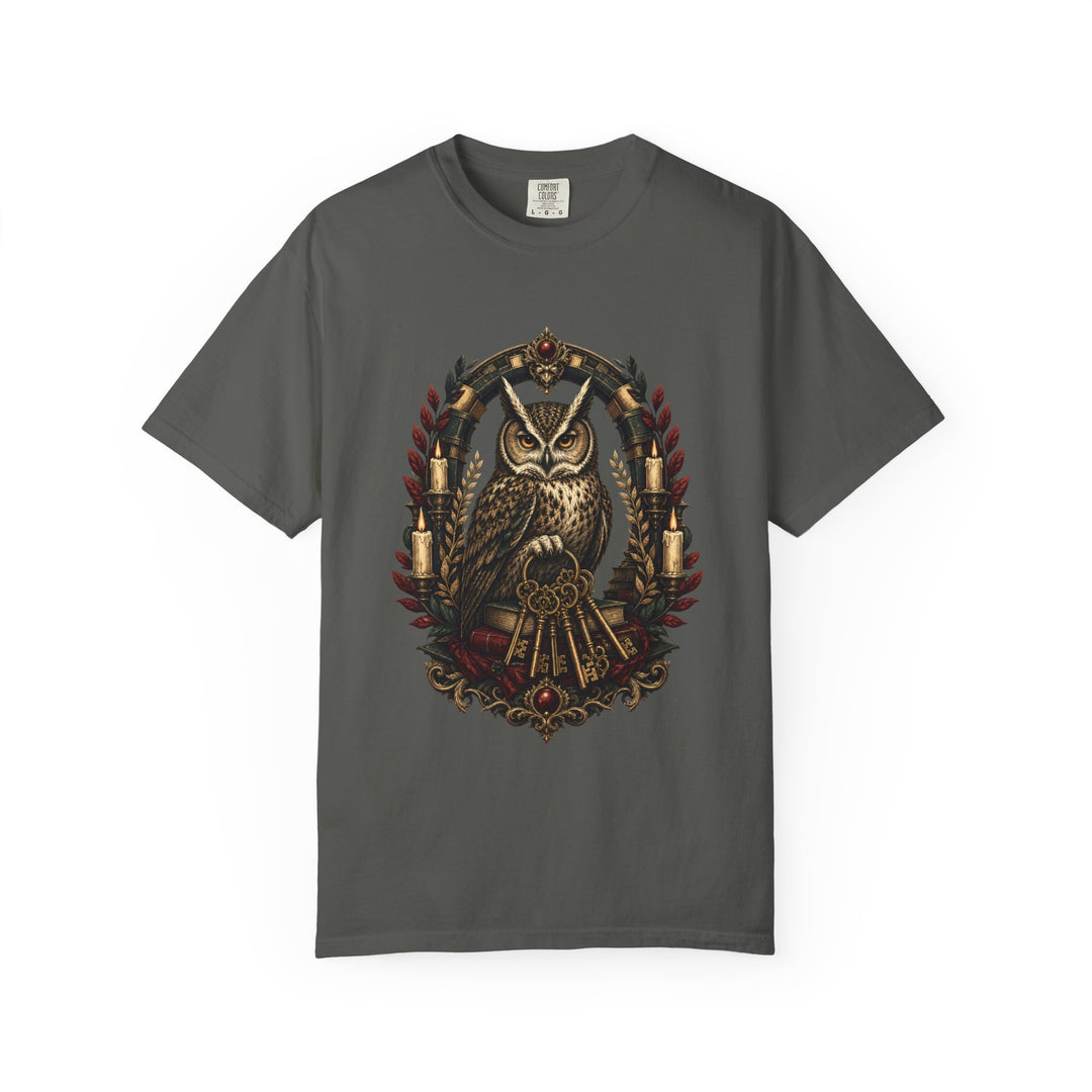 Dark Academia Owl Keymaster Graphic Tee