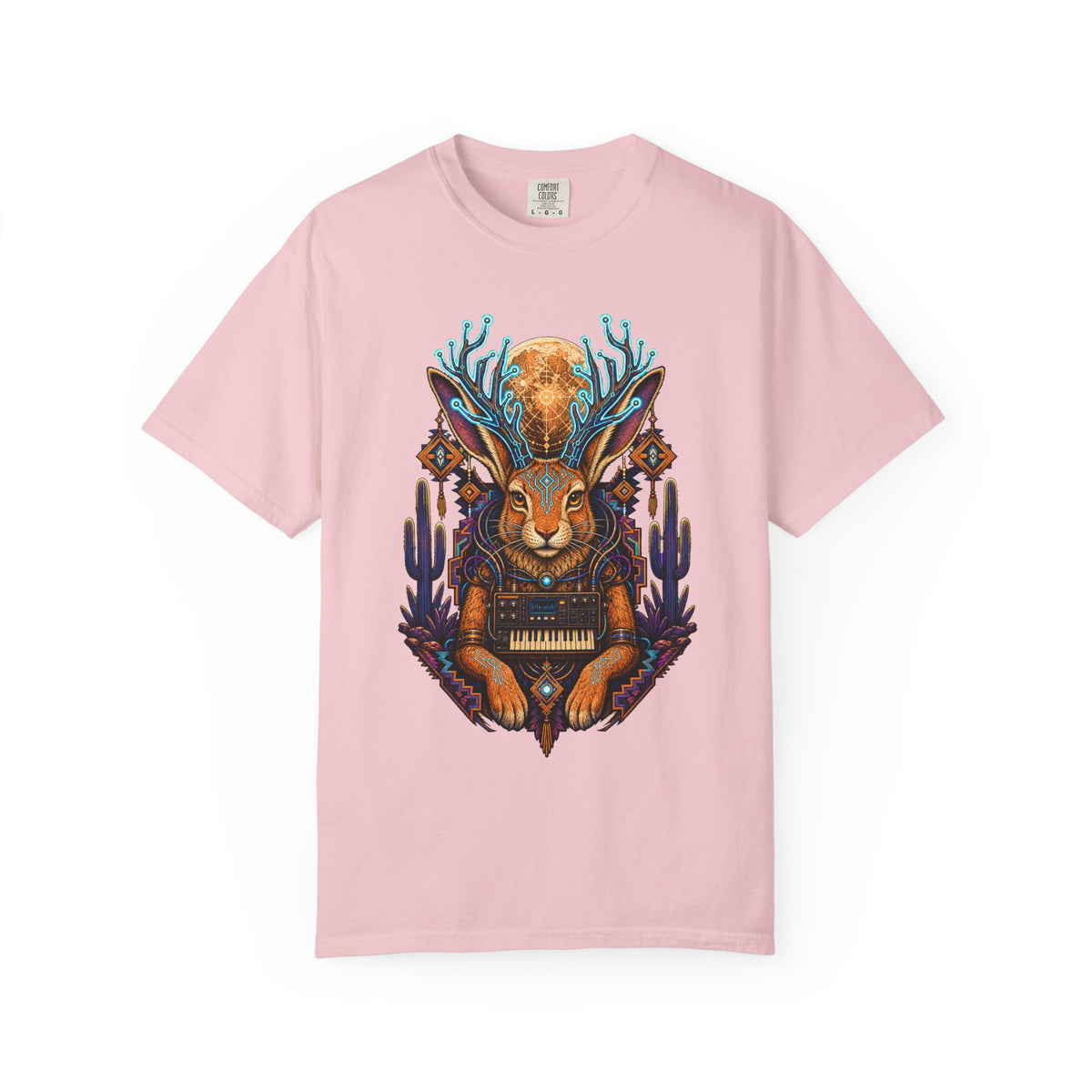 Cyberfolk Jackalope Synth Oracle T-Shirt Graphic