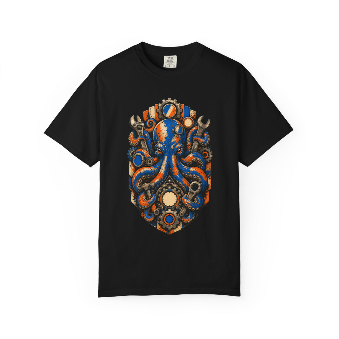 Abstract Octopus Mechanic T-Shirt Graphic