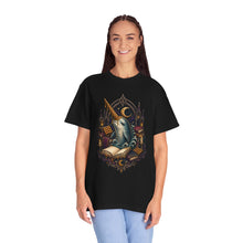 Gothic Library Waffle Narwhal T-Shirt Graphic