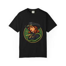 Western Snake Cowgirl Emblem T-Shirt Graphic
