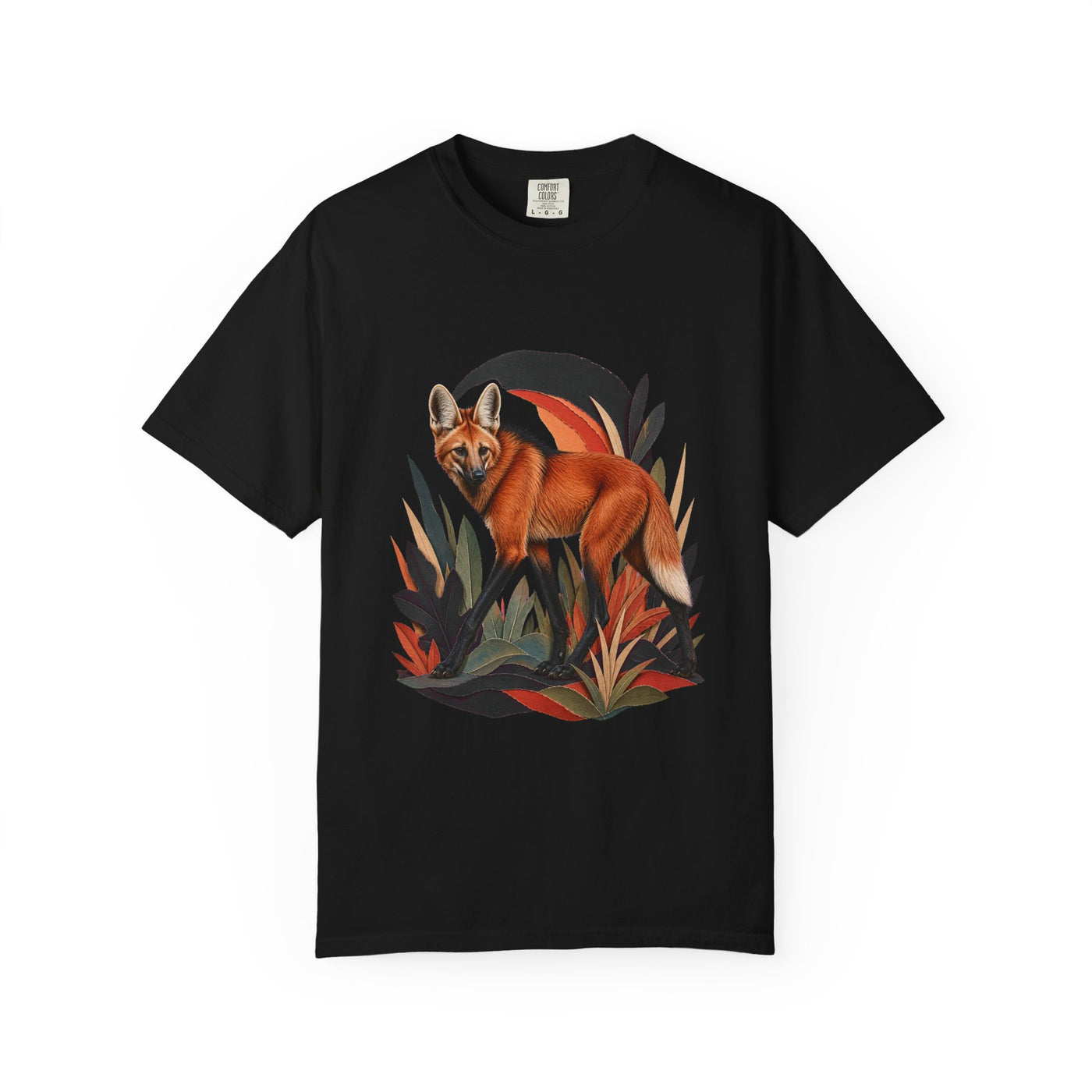 Maned Wolf Twilight Paper Garden Graphic Tee