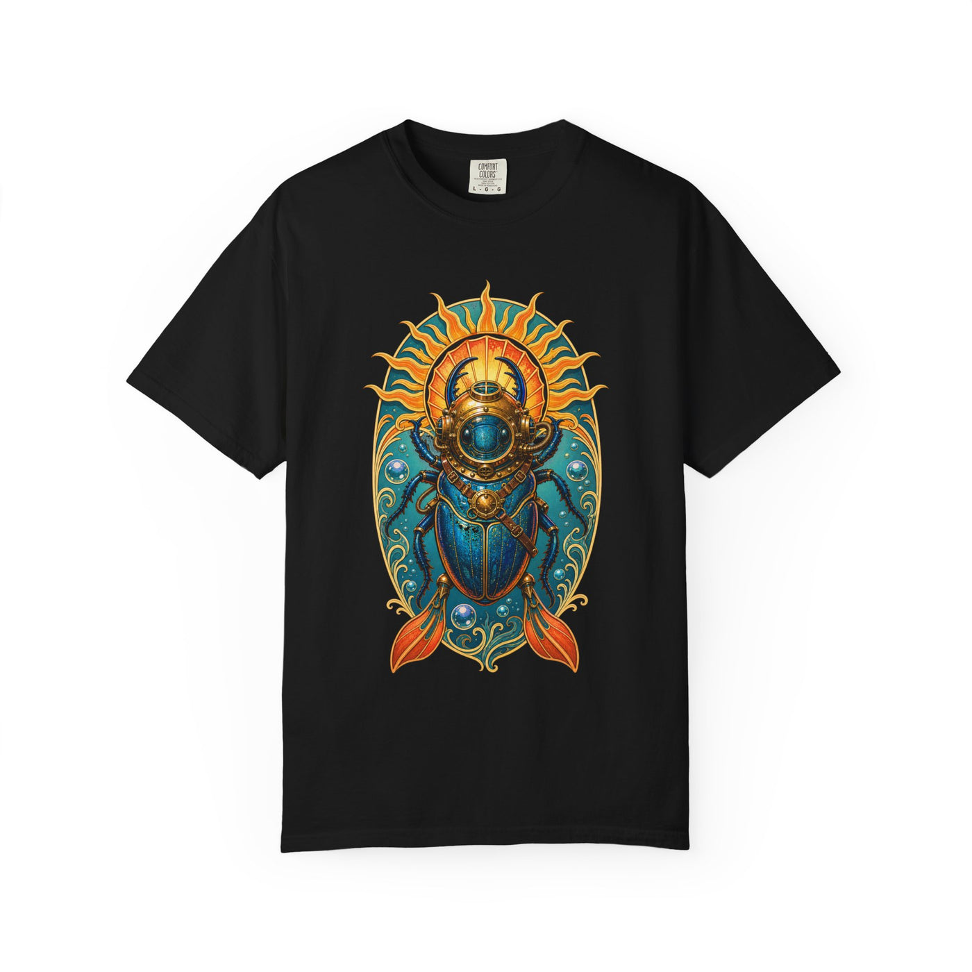 Cerulean Sun Beetle Diver Graphic Tee
