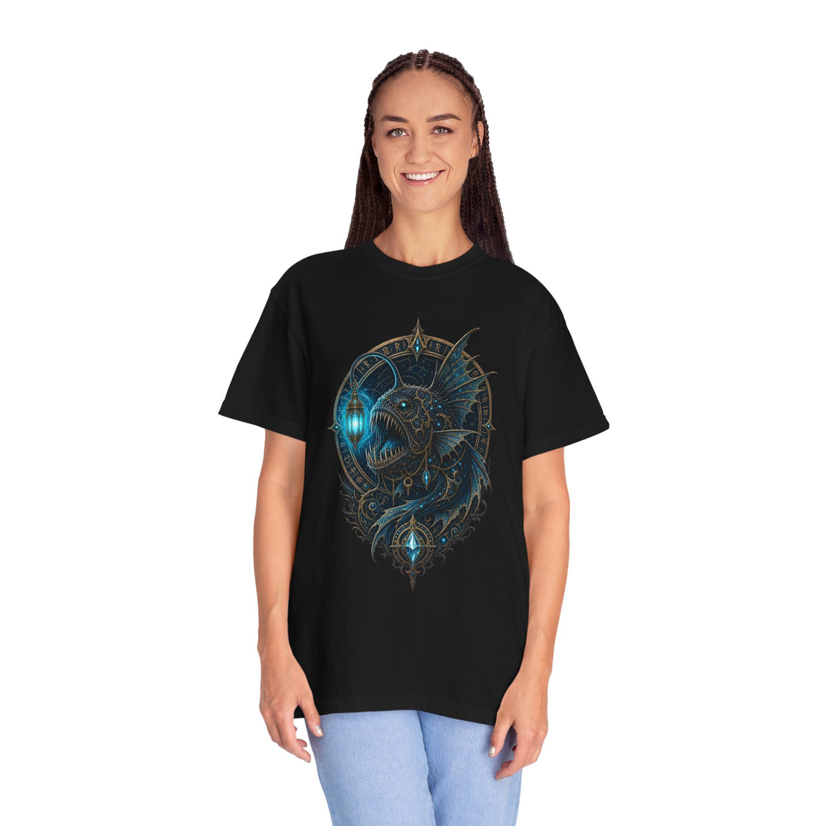 Lantern Angler Oracle Dark Fantasy T-Shirt Graphic