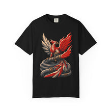 Phoenix Fire Crew Brutalist Mythic Industrial Graphic Tee