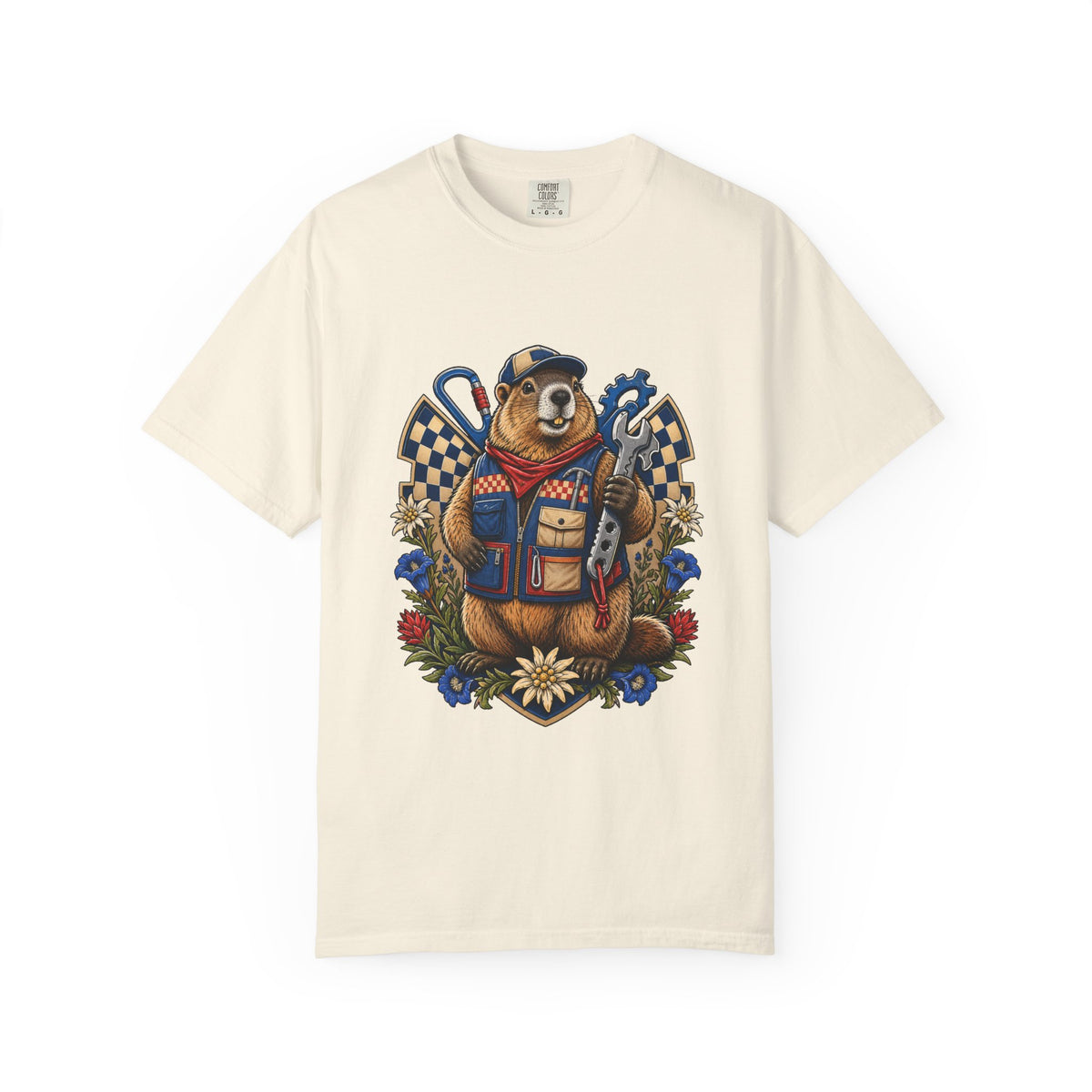 Alpine Checkerboard Marmot Graphic Tee