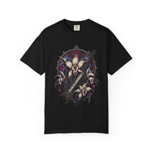 Gothic Keytar Ghost Orchid T-Shirt Graphic