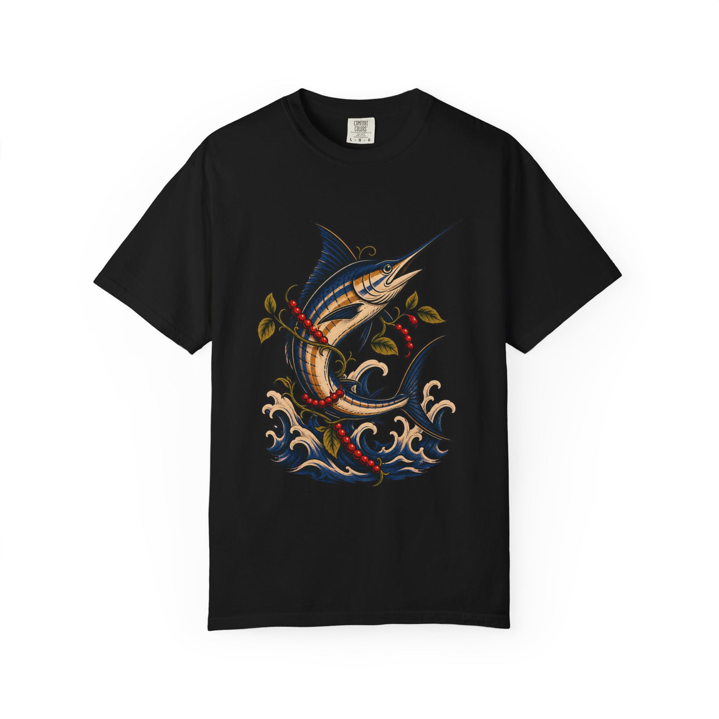 Tattoo Flash Peppercorn Marlin Graphic Tee