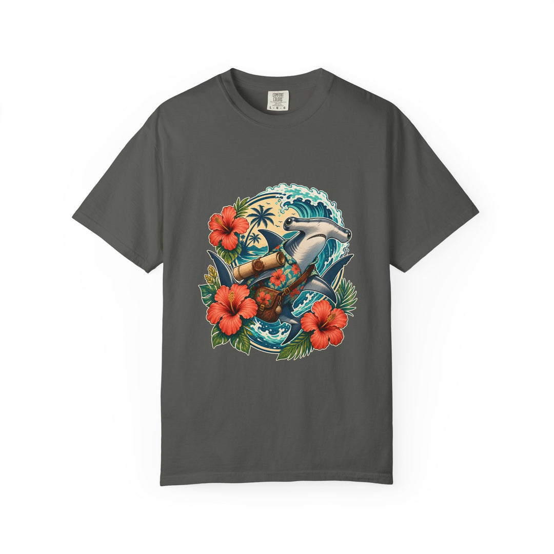 Hibiscus Hammerhead Courier Graphic Tee
